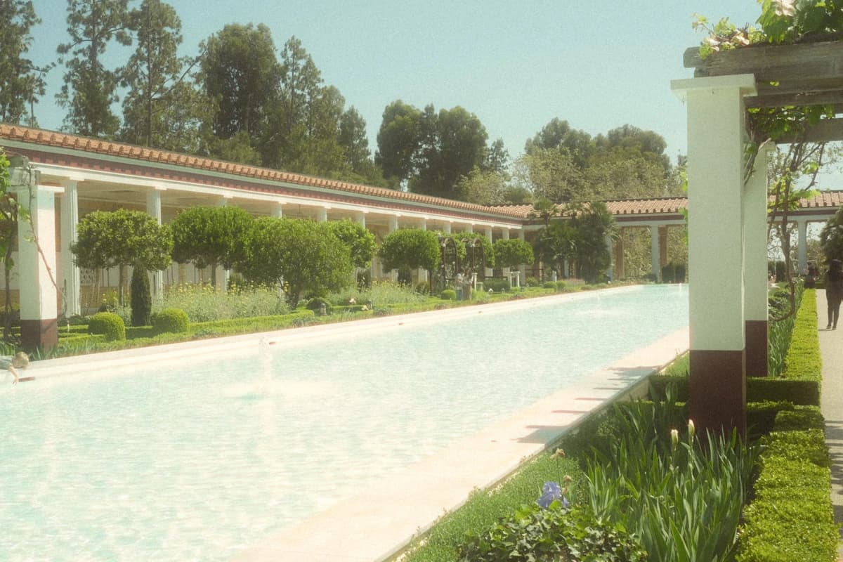 Getty Villa courtyard